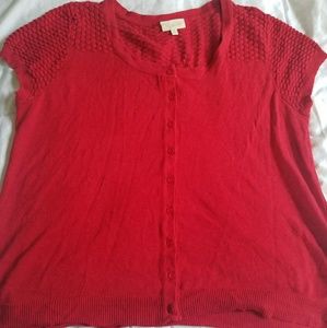 Red sweater top